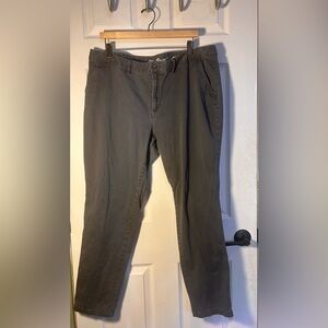 Eddie Bauer women’s Charcoal Boyfriend Chinos